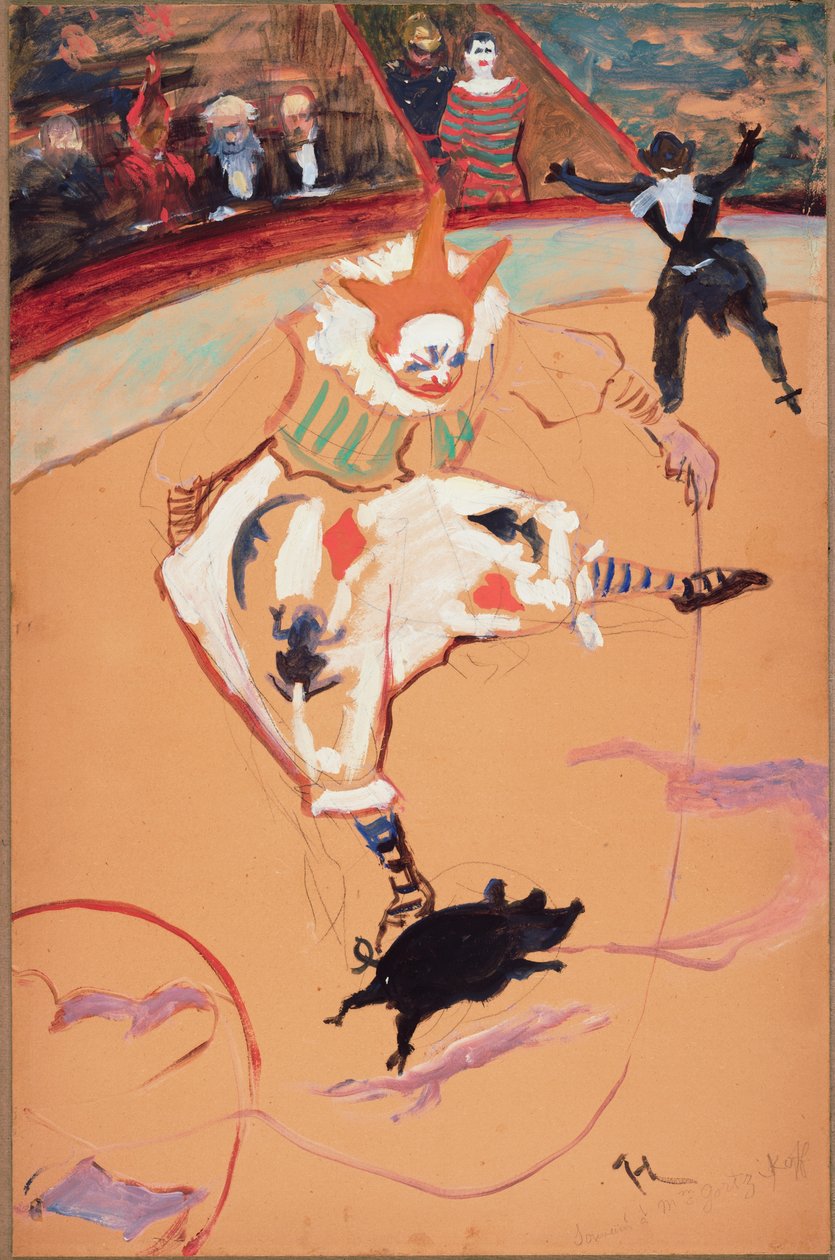 Sirkus Fernandossa: Medrano porsaan kanssa tekijältä Henri de Toulouse Lautrec