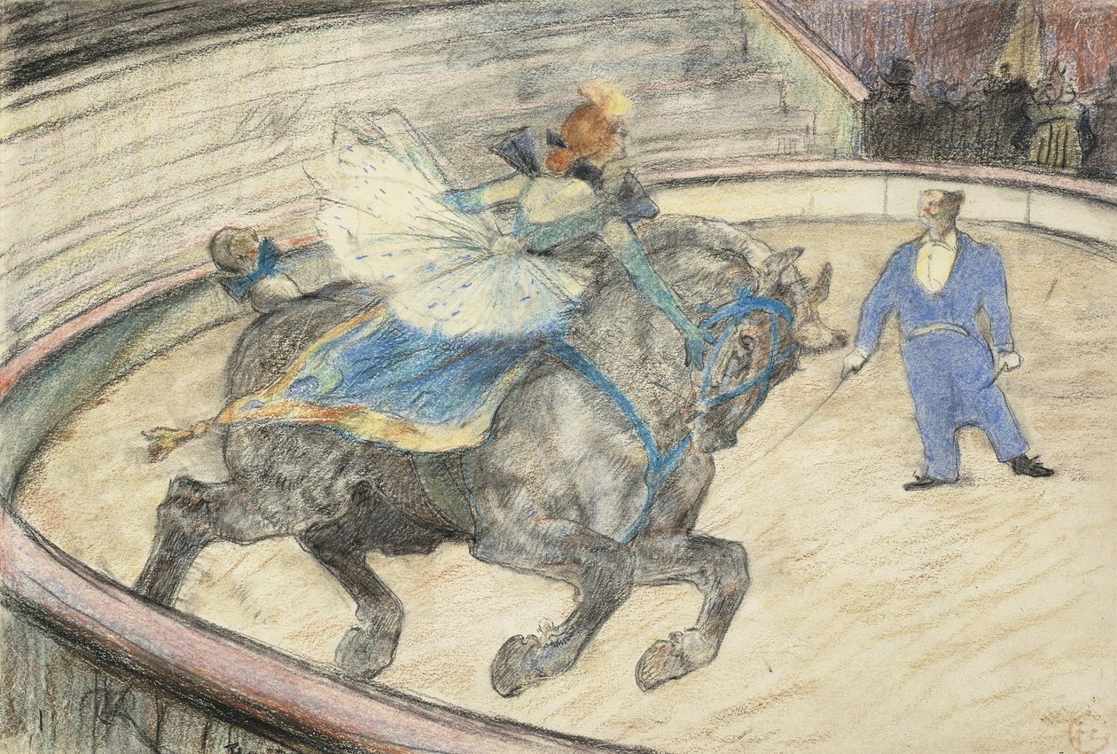 Sirkuksessa: Work in the Ring, 1899 tekijältä Henri de Toulouse Lautrec