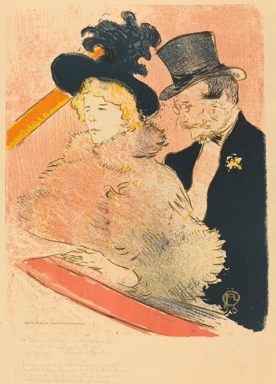 Konsertissa (Au-konsertti) tekijältä Henri de Toulouse Lautrec
