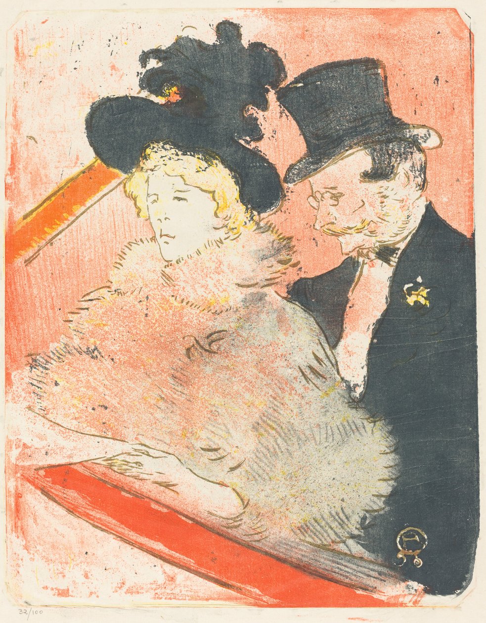 Konsertissa (Au-konsertti) tekijältä Henri de Toulouse Lautrec