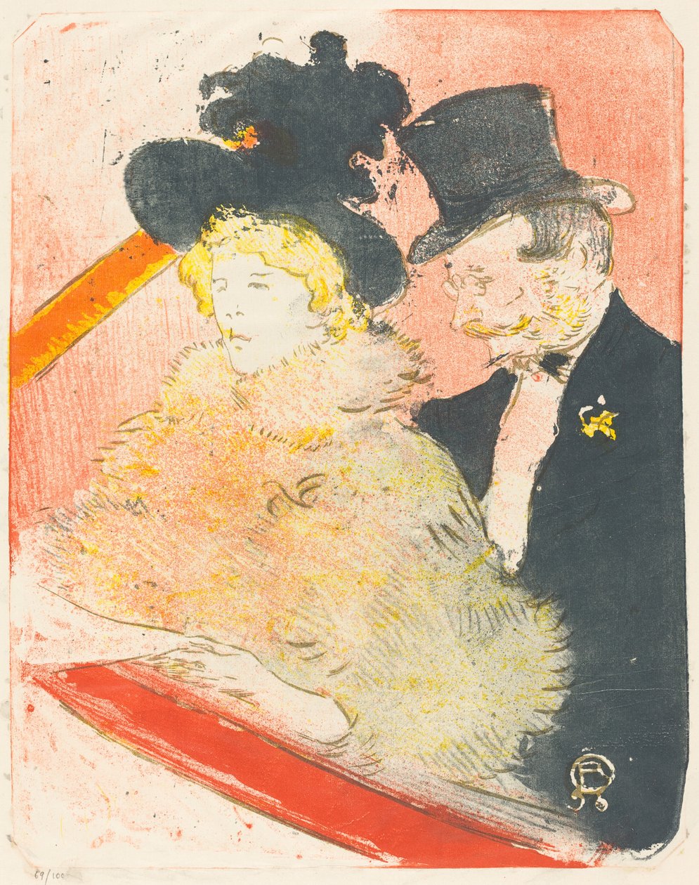 Konsertissa (Au-konsertti) tekijältä Henri de Toulouse Lautrec