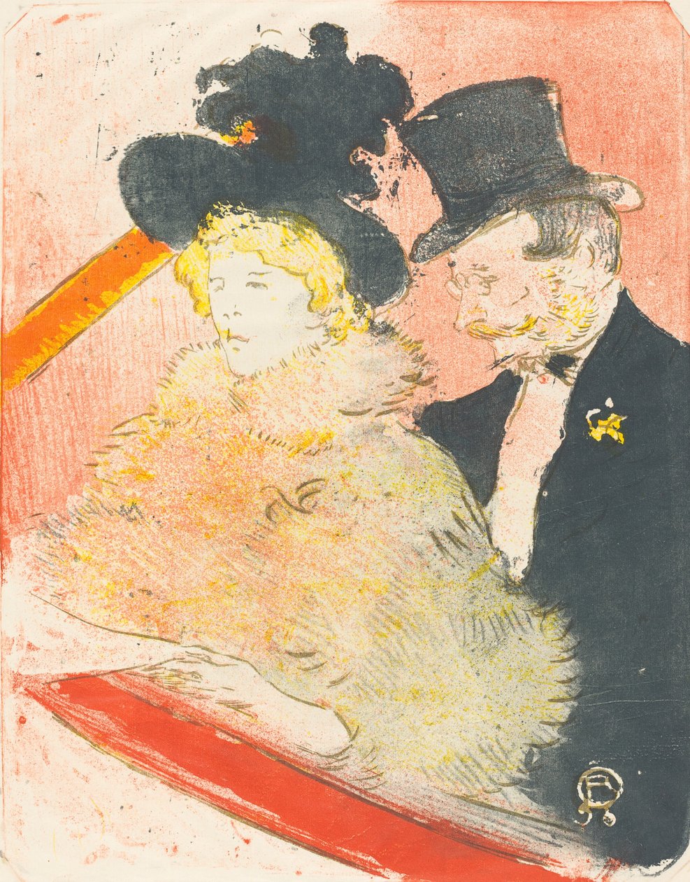 Concert Au -konsertissa 1898. tekijältä Henri de Toulouse Lautrec