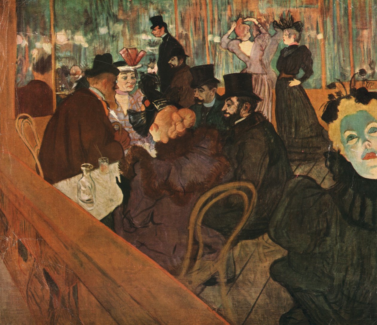 "Moulin Rougessa", 1892, 1952. tekijältä Henri de Toulouse Lautrec