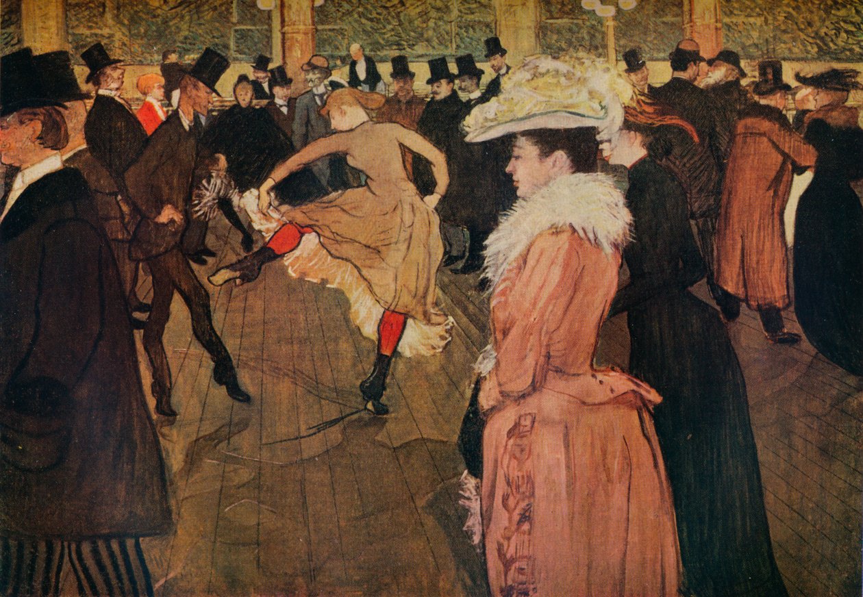 Moulin Rougessa, Tanssi, 1890 1934 tekijältä Henri de Toulouse Lautrec