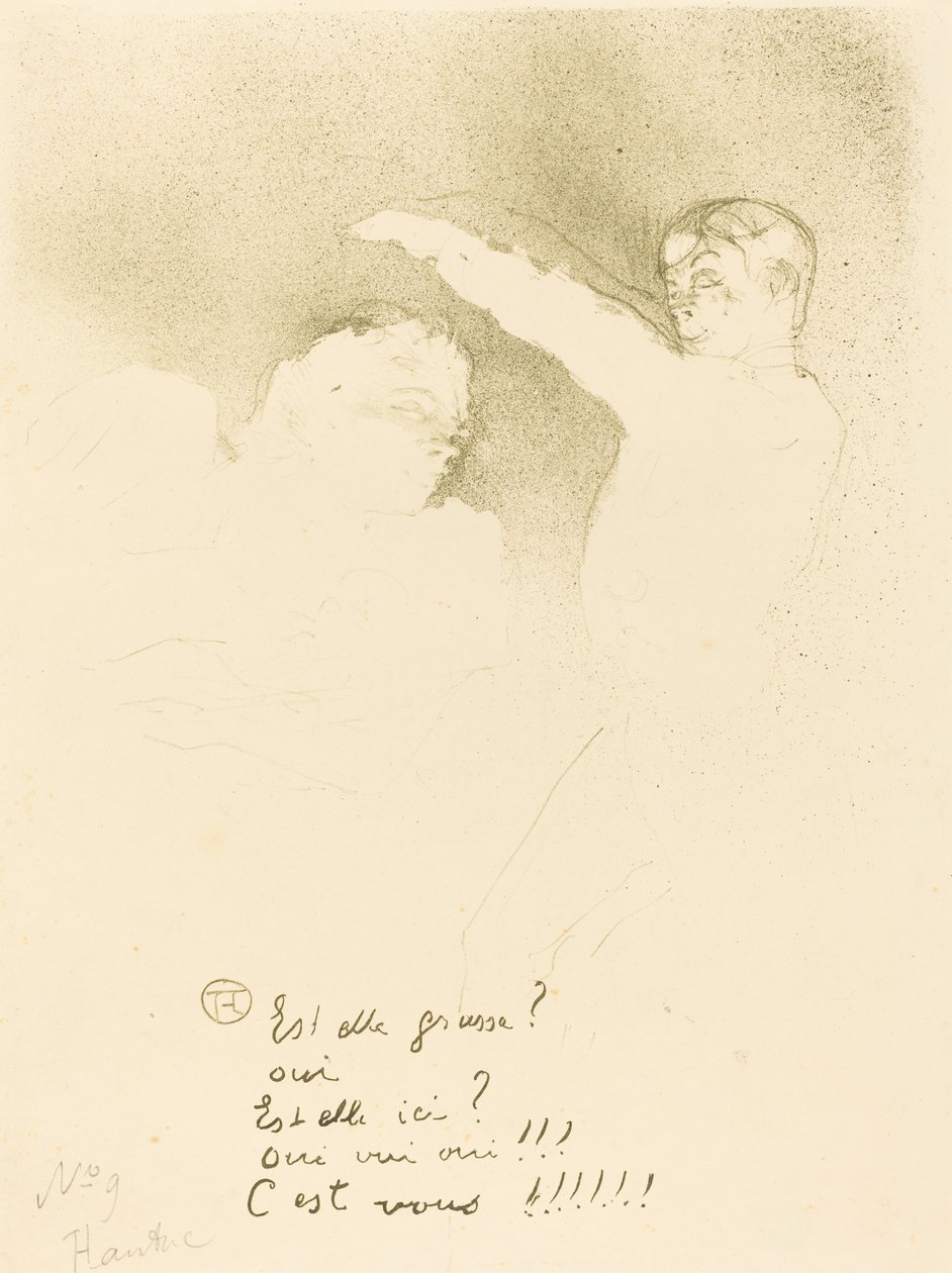 Lajikkeet: Mlle. Lender et Brasseur Aux Lajikkeet: Mlle. Lender et Brasseur, 1893. tekijältä Henri de Toulouse Lautrec