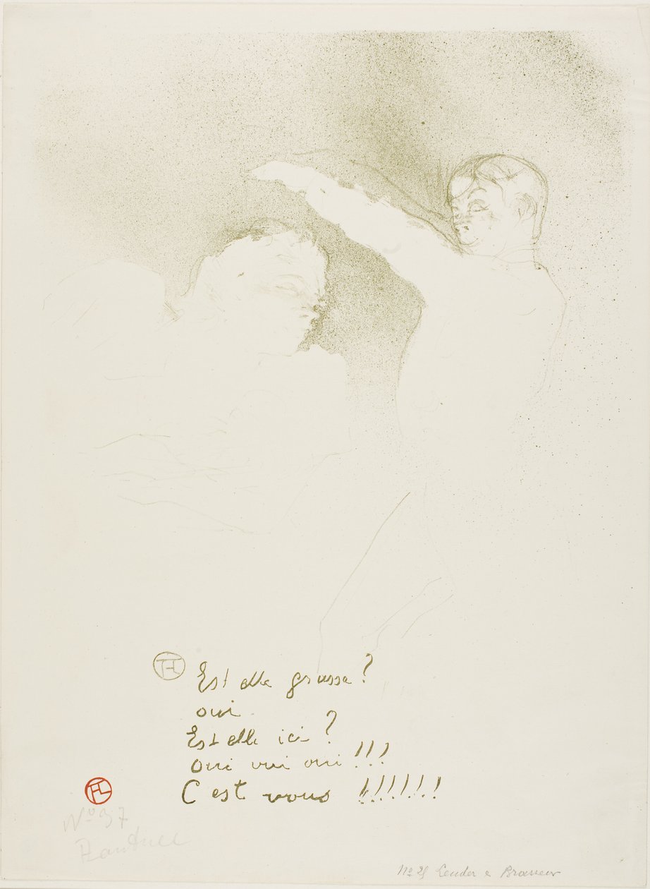 Lajikkeissa: Mademoiselle Lender ja Brasseur tekijältä Henri de Toulouse Lautrec