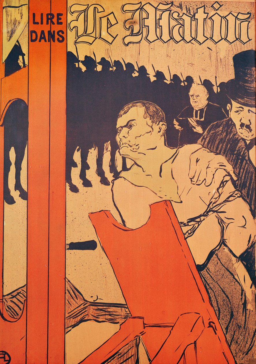 Le Matin -lehden mainos, 1893 (värilitografia). tekijältä Henri de Toulouse Lautrec