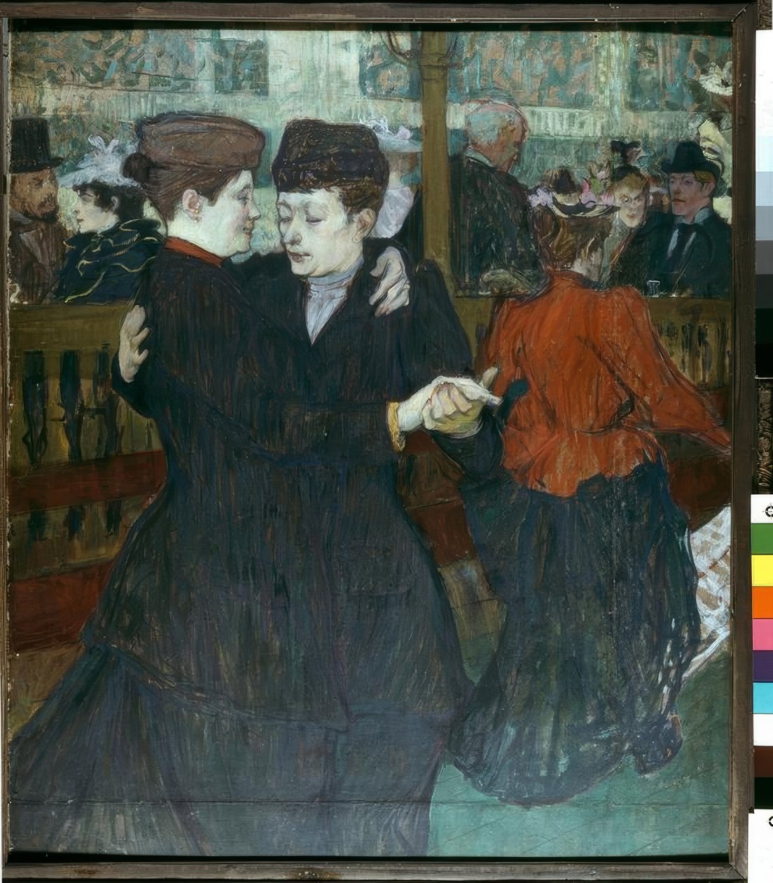 Moulin-Rougessa. Kaksi tanssijaa tekijältä Henri de Toulouse Lautrec