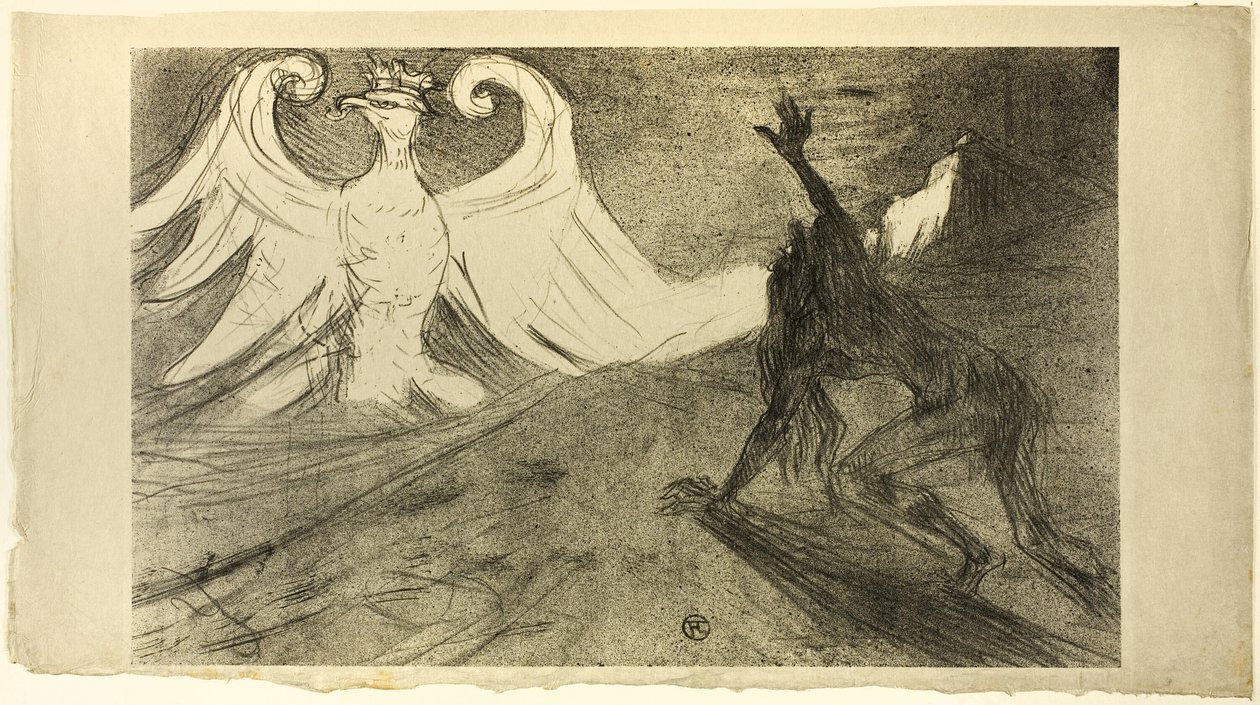 Siinain juurella, hylätty kansi tekijältä Henri de Toulouse Lautrec