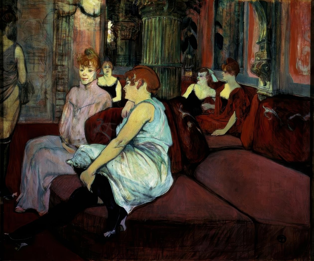 Au Salon de la rue des Moulins tekijältä Henri de Toulouse Lautrec