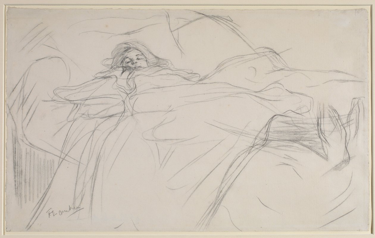 Sängyssä, noin 1896 tekijältä Henri de Toulouse Lautrec