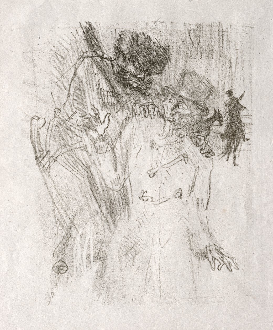Siinain juurella: Schlomé Fussin pidätys tekijältä Henri de Toulouse Lautrec