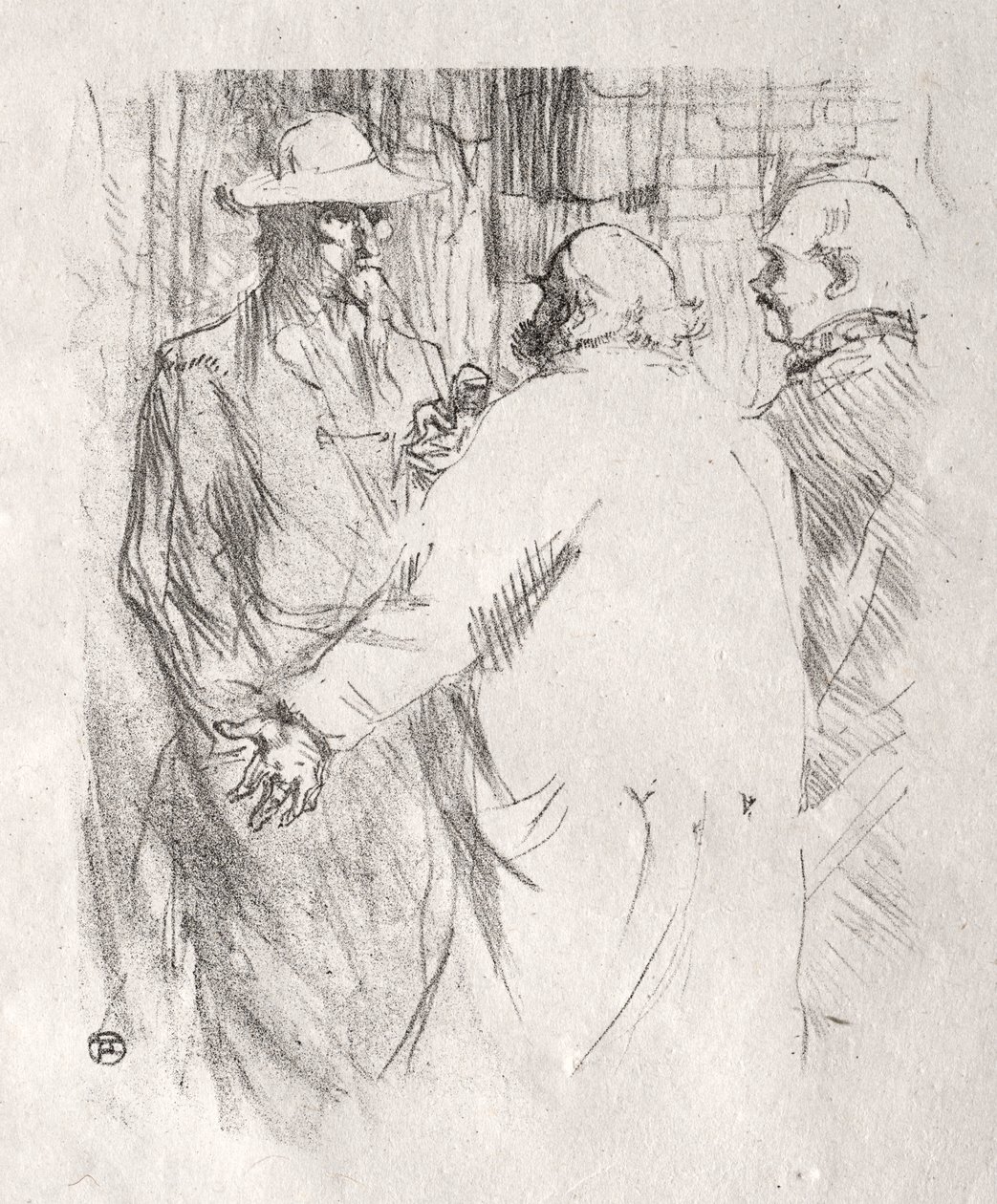 Siinain juurella: Clemenceau Buskiin tekijältä Henri de Toulouse Lautrec