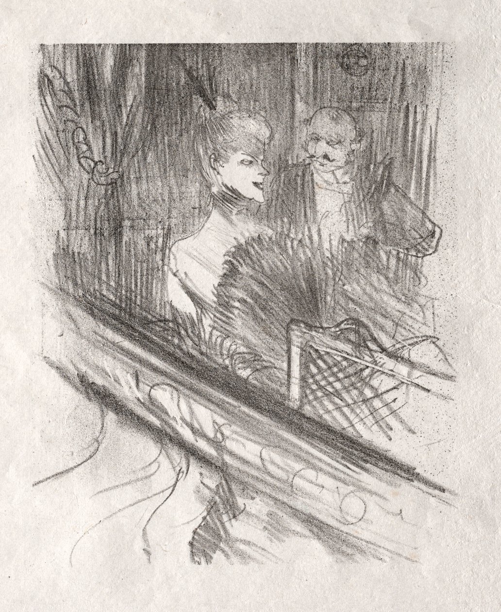 Siinain juurella: Baron Moïse, 1898. tekijältä Henri de Toulouse Lautrec