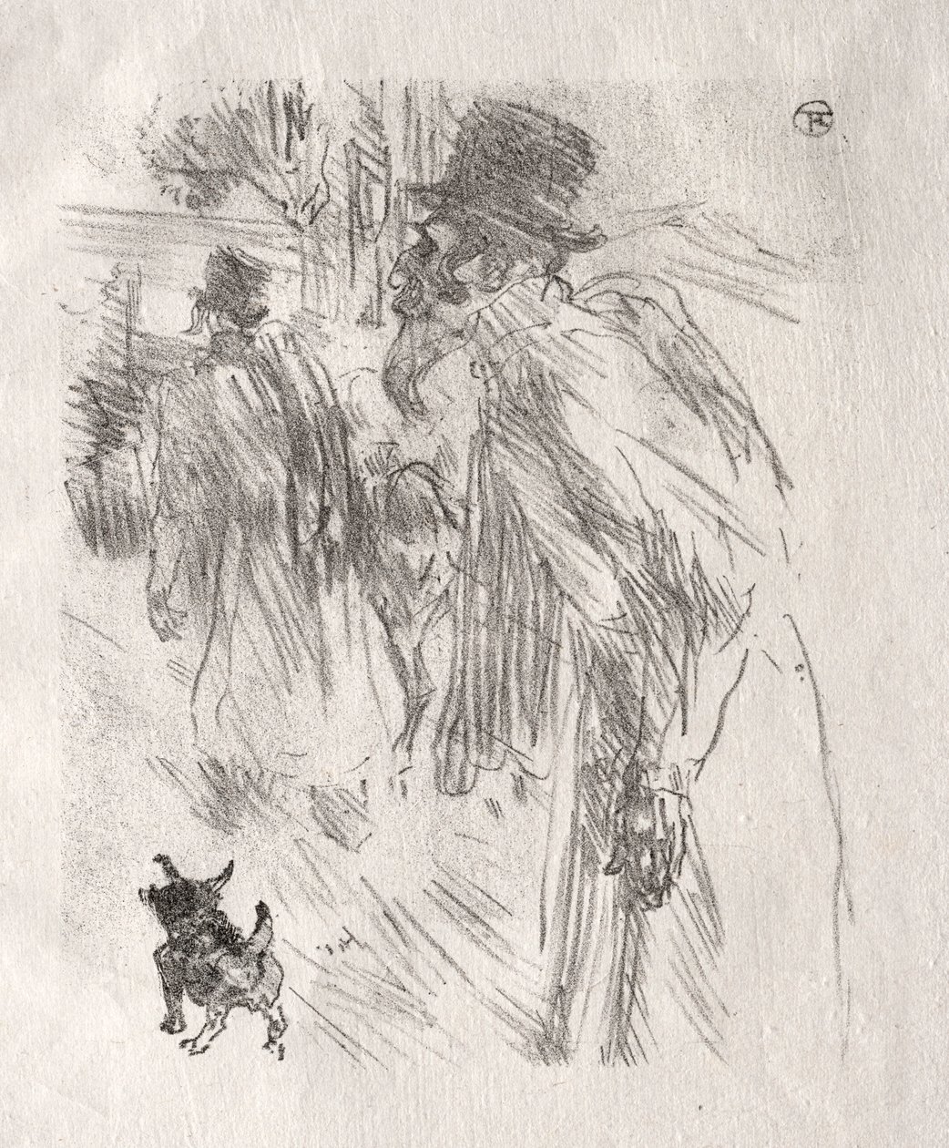 Siinain juurella: Puolan juutalaiset, Carlsbad, 1898. tekijältä Henri de Toulouse Lautrec