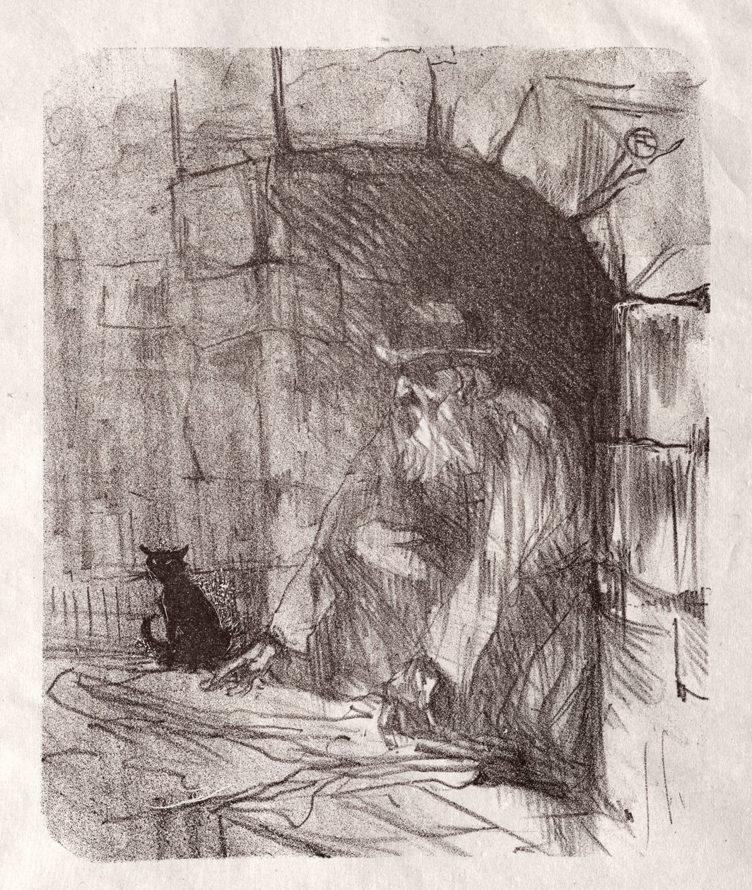 Siinain juurella: Takakauppa Krakovassa, 1898. tekijältä Henri de Toulouse Lautrec