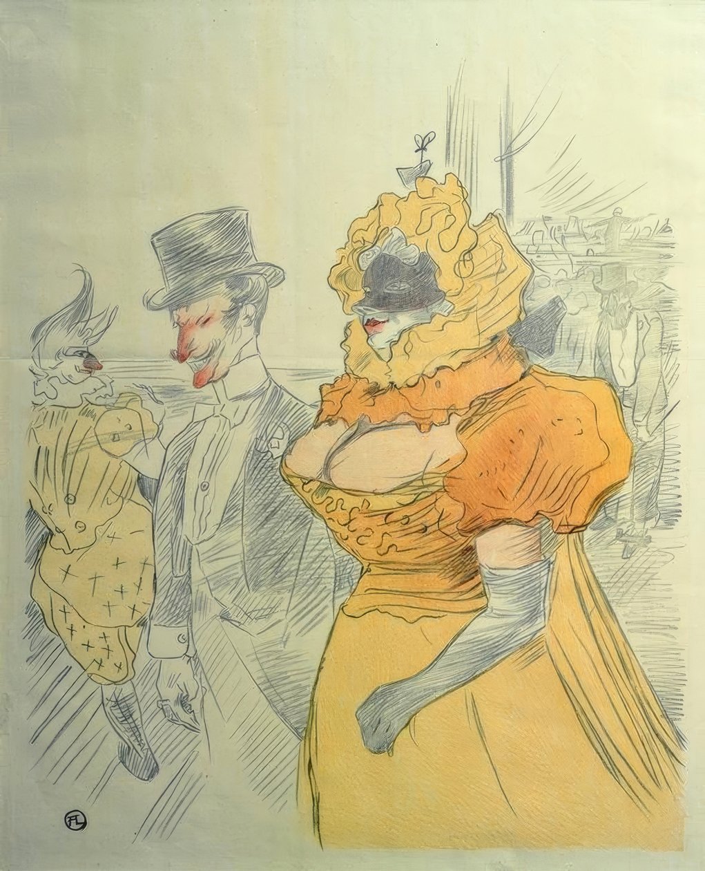 Bal des étudiants tekijältä Henri de Toulouse Lautrec