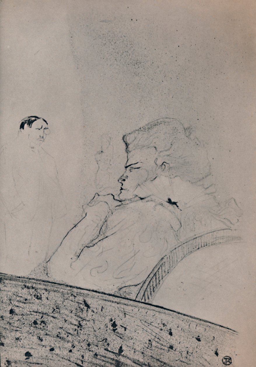 Brandes pukuhuoneessa, n. 1895, 1946 tekijältä Henri de Toulouse Lautrec
