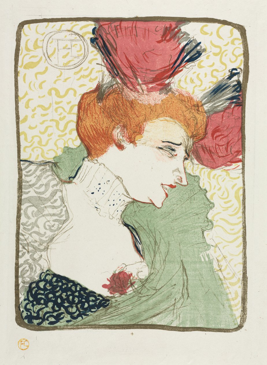 Mademoiselle Lenderin rintakuva tekijältä Henri de Toulouse Lautrec