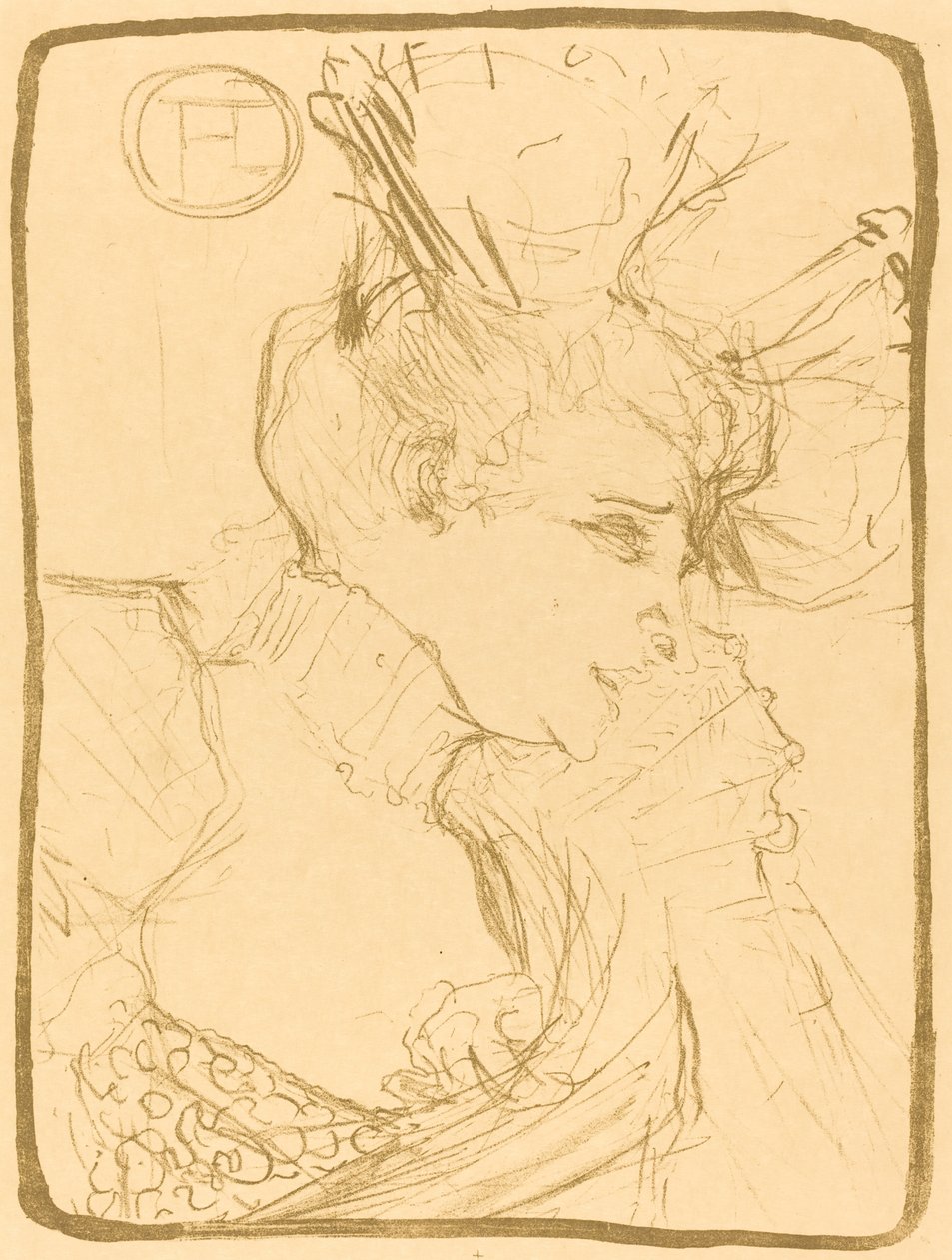 Mllen rintakuva. Marcelle Lender Mlle. Marcelle Lender, rintakuva, 1895. tekijältä Henri de Toulouse Lautrec