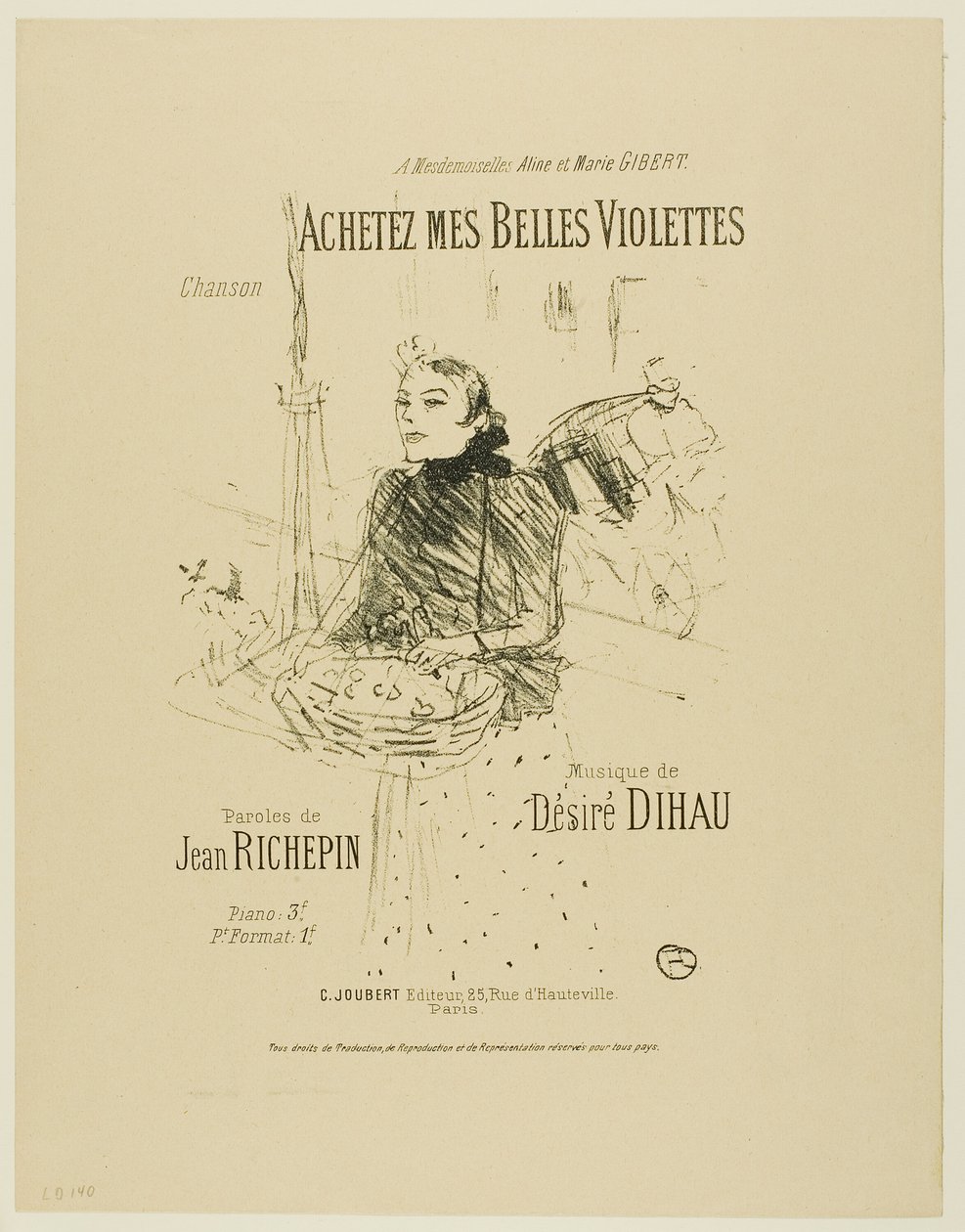 Osta kauniita violettejani Désiré Dihaun Melodiesilta tekijältä Henri de Toulouse Lautrec