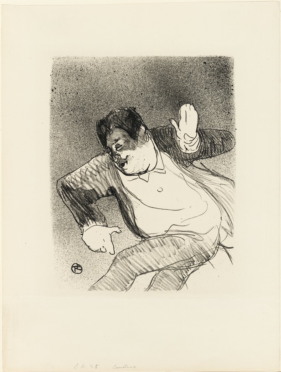 Caudieux Petit Casinossa, Le Café-Concert -lehdestä tekijältä Henri de Toulouse Lautrec