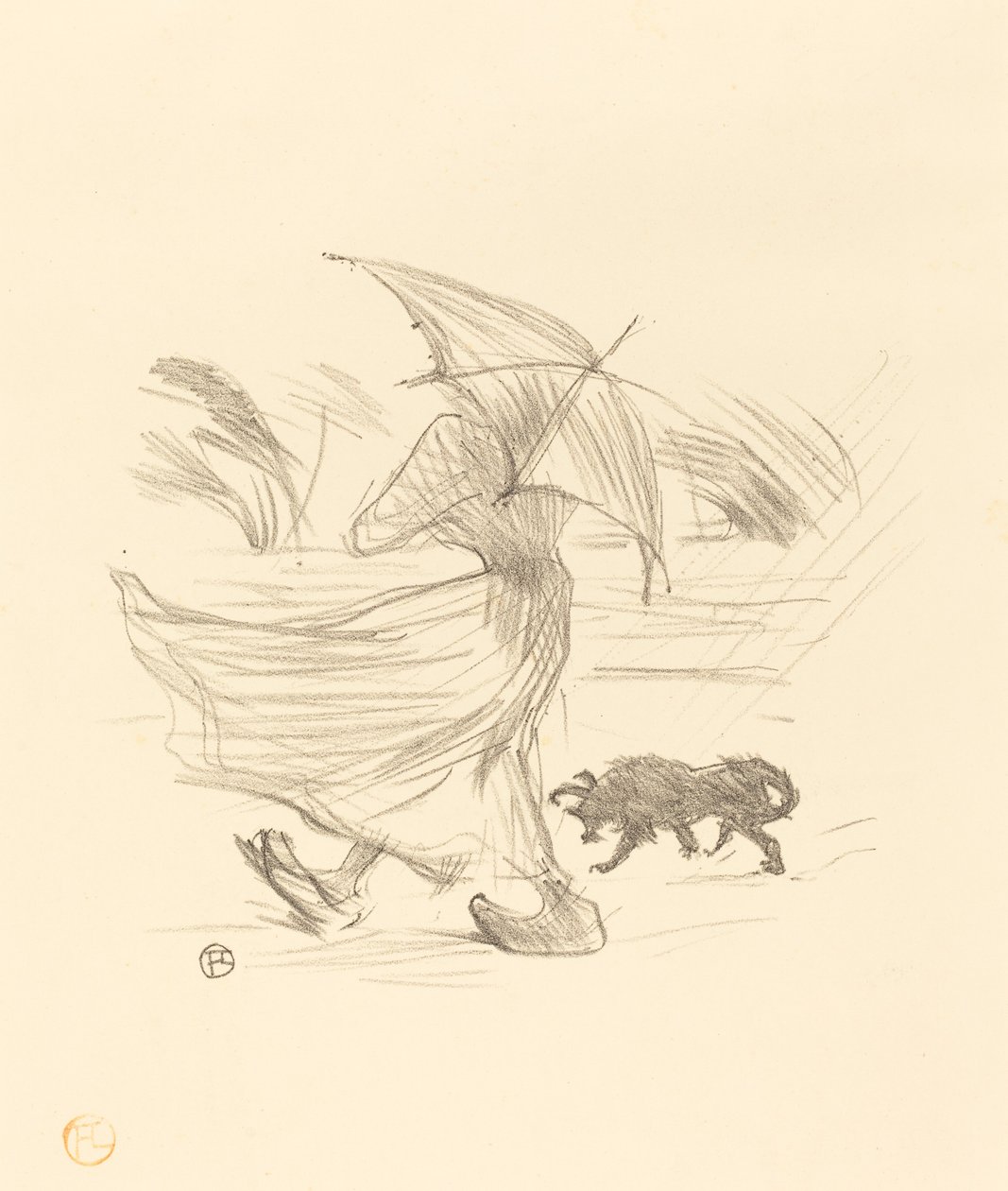 Mitä sade sanoo, 1895. tekijältä Henri de Toulouse Lautrec