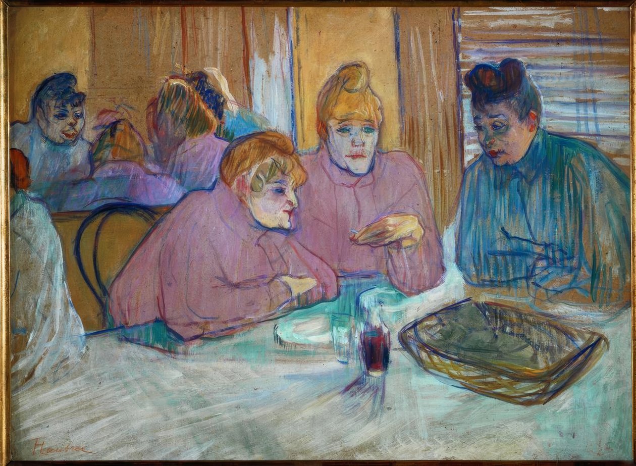 Ruokalassa olevat naiset tekijältä Henri de Toulouse Lautrec