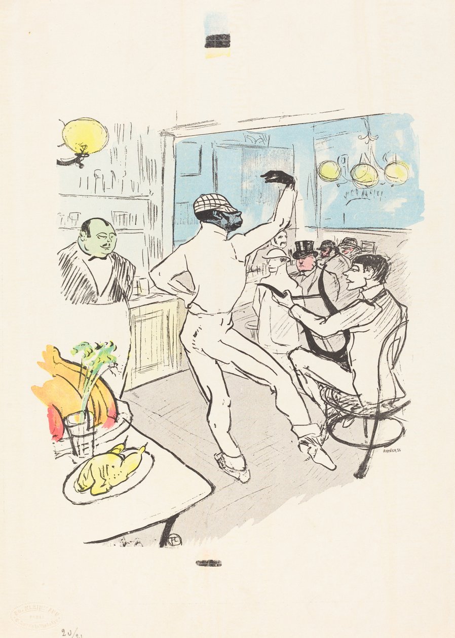 Suklaatanssia Achille-baarissa tekijältä Henri de Toulouse Lautrec