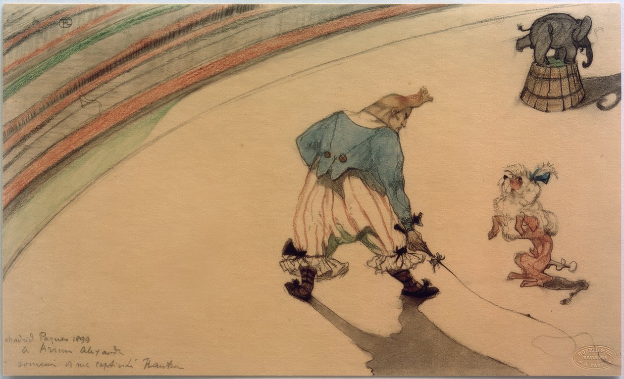 Klovni kouluttaja tekijältä Henri de Toulouse Lautrec