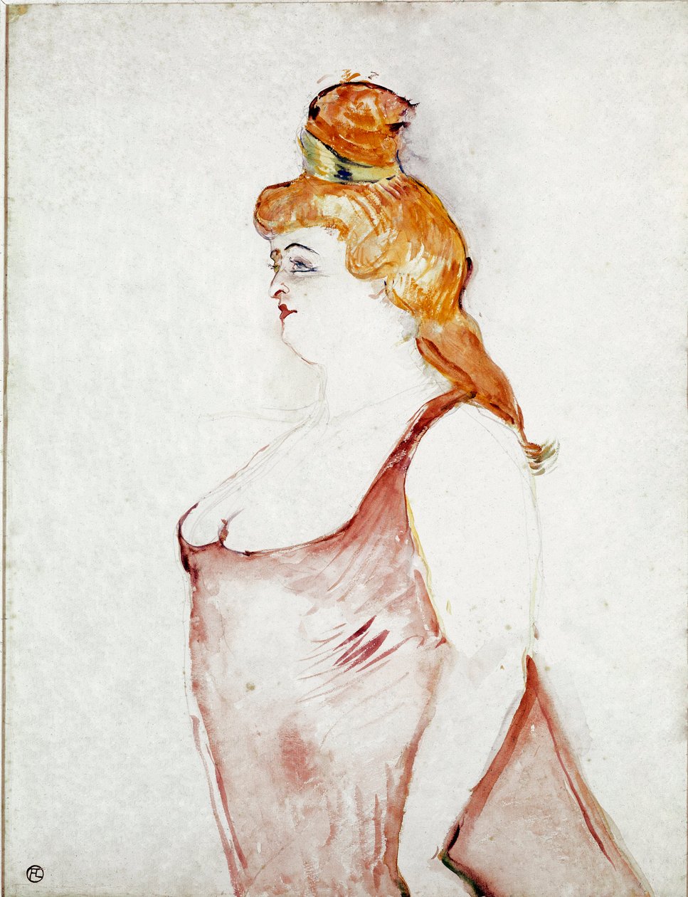Cocyte elokuvassa "The Beautiful Helene". Piirustus Henri de Toulouse-Lautrec (Toulouse Lautrec tekijältä Henri de Toulouse Lautrec