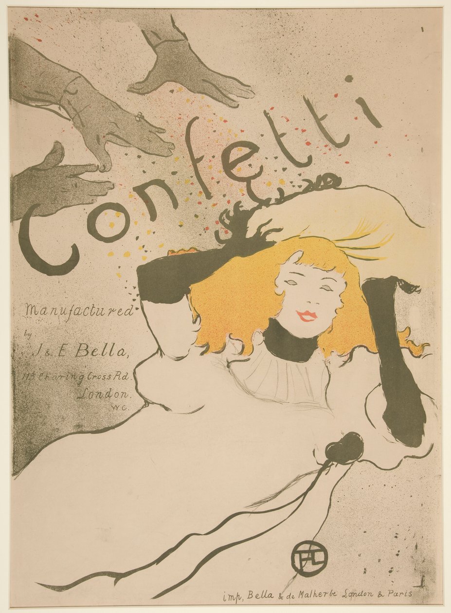 Konfetti tekijältä Henri de Toulouse Lautrec