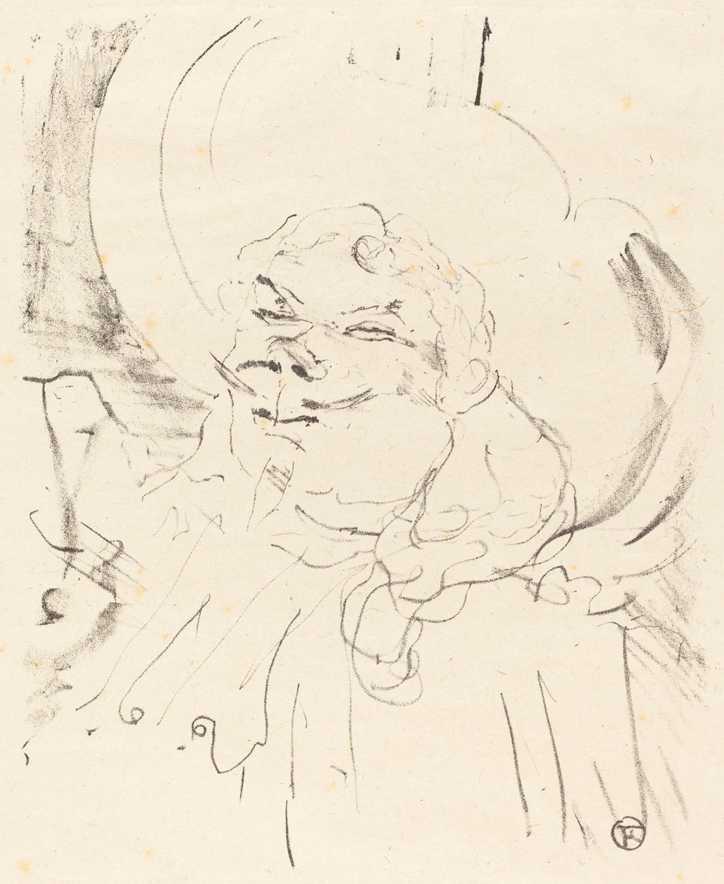 Coquelin vanhin (Coquelin aine) tekijältä Henri de Toulouse Lautrec