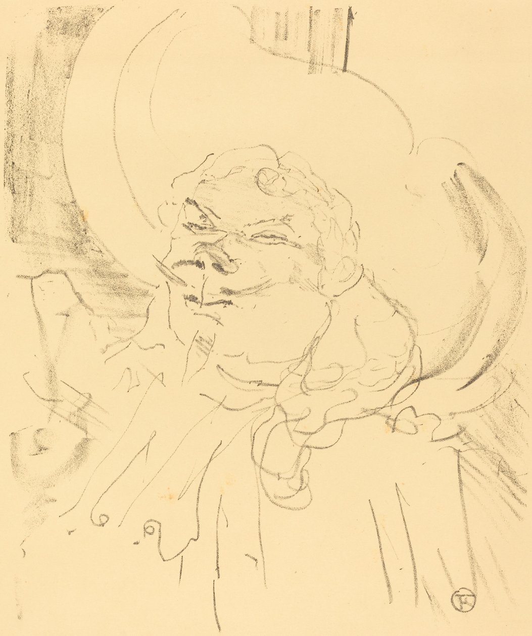 Coquelin vanhin (Coquelin aine) tekijältä Henri de Toulouse Lautrec