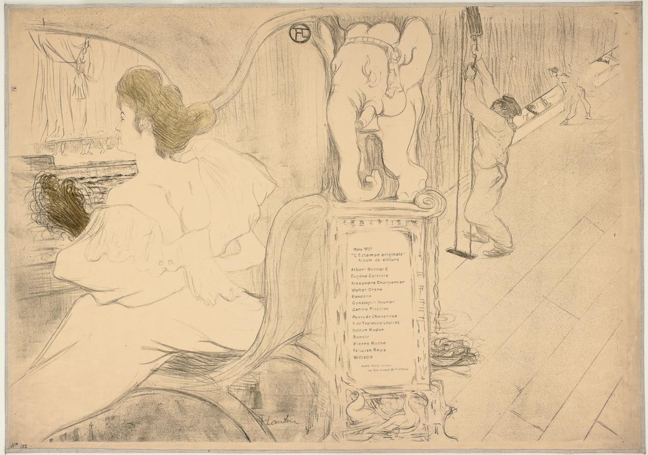 Alkuperäinen painatuskansi tekijältä Henri de Toulouse Lautrec