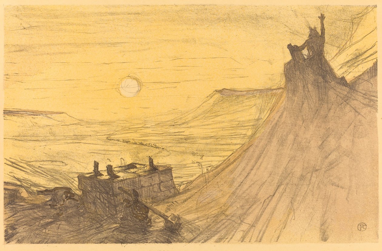 Kansi Siinain juurella, 1898. tekijältä Henri de Toulouse Lautrec