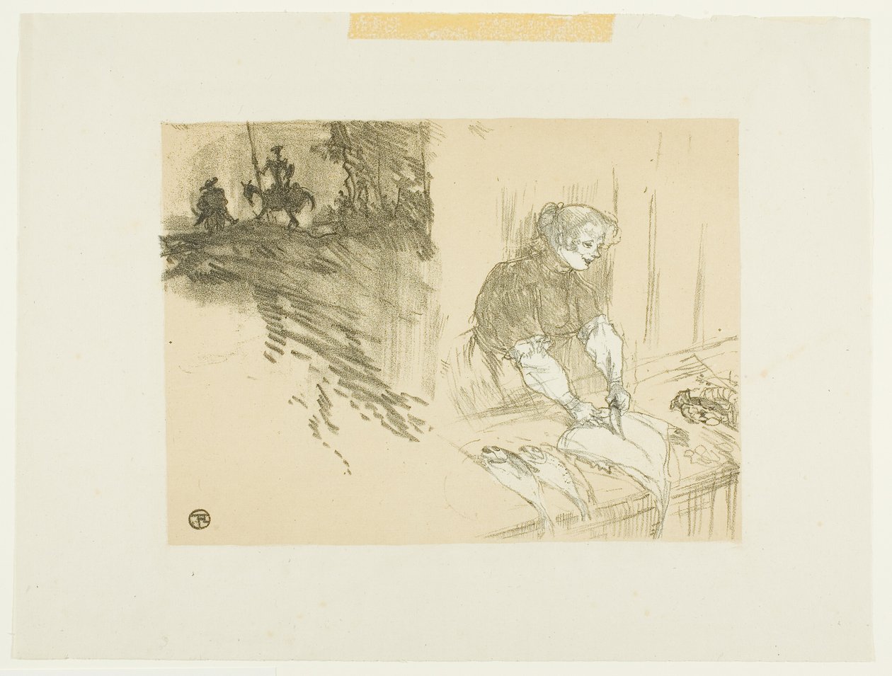 Kansi Les Courtes Joysille tekijältä Henri de Toulouse Lautrec