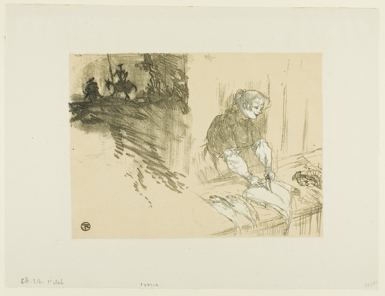 Kansi Les Courtes Joysille tekijältä Henri de Toulouse Lautrec