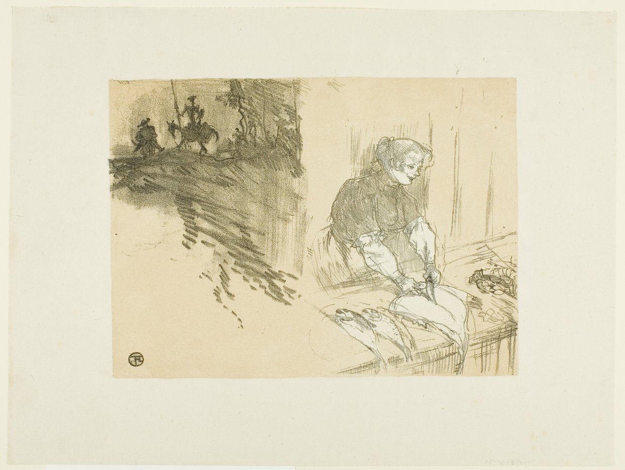 Kansi Les Courtes Joysille tekijältä Henri de Toulouse Lautrec