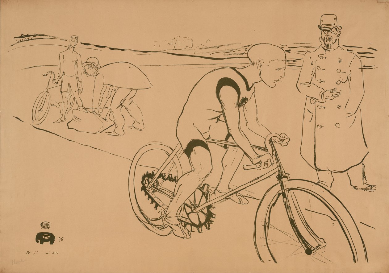 Pyöräile Michael tekijältä Henri de Toulouse Lautrec