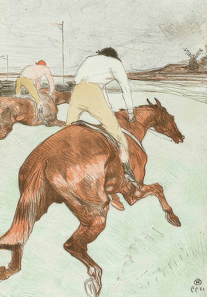 Jockey (Le Jockey). 1899 tekijältä Henri de Toulouse Lautrec