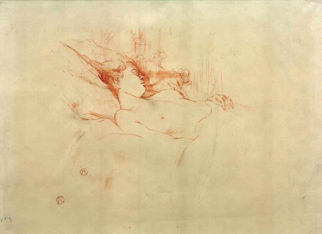 Der Schlaf tekijältä Henri de Toulouse Lautrec