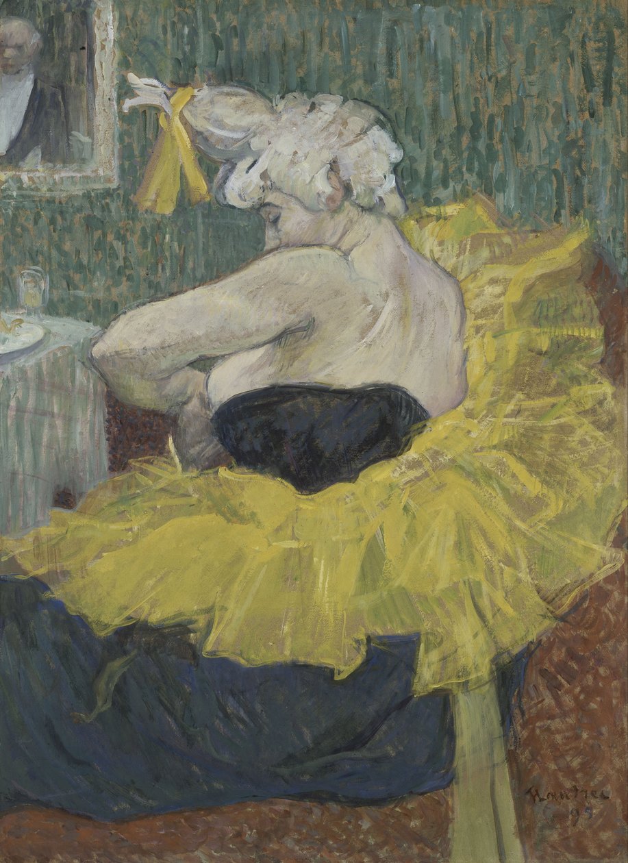Die Clownesse Cha-U-Kao, 1895 tekijältä Henri de Toulouse Lautrec