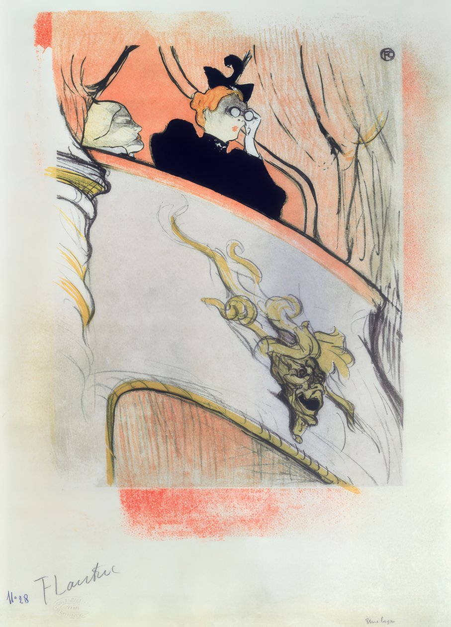 Laatikko kultaisella naamiolla tekijältä Henri de Toulouse Lautrec