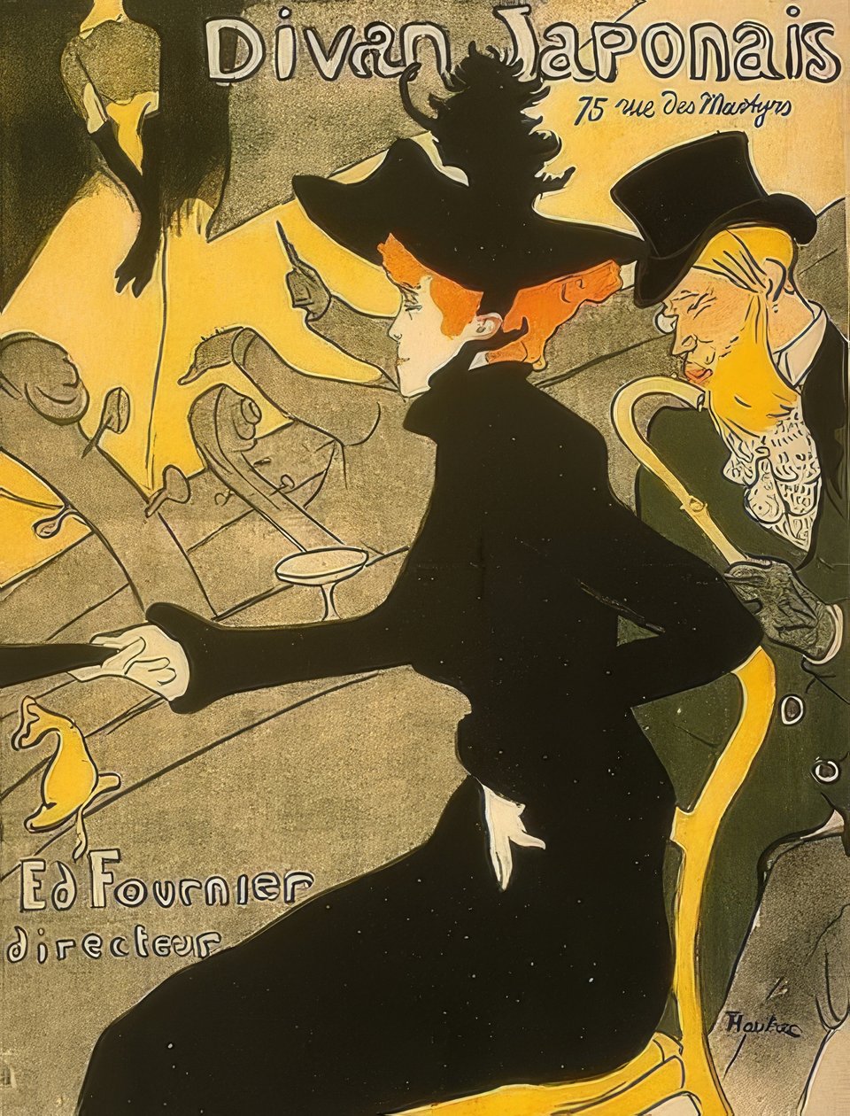 Japanilainen sohva. 1892-94 tekijältä Henri de Toulouse Lautrec