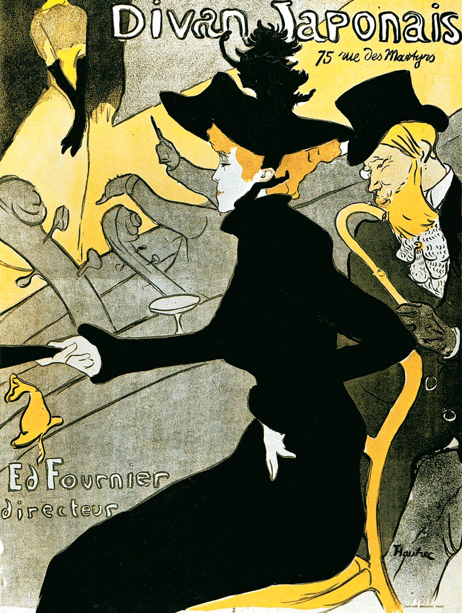 Japanilainen sohvajuliste, 1892. tekijältä Henri de Toulouse Lautrec
