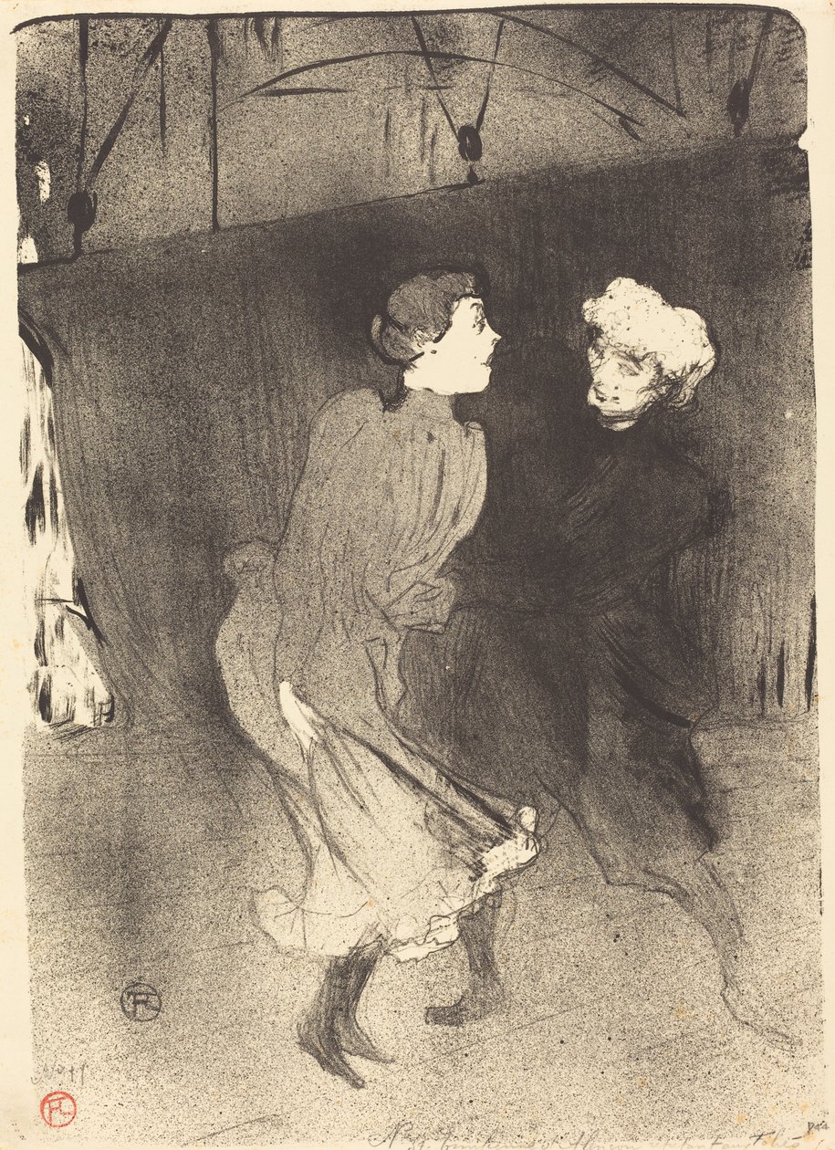 Mekkoharjoitus Folies-Bergeressä Pukuharjoitus Folies-Bergeressä, 1893. tekijältä Henri de Toulouse Lautrec