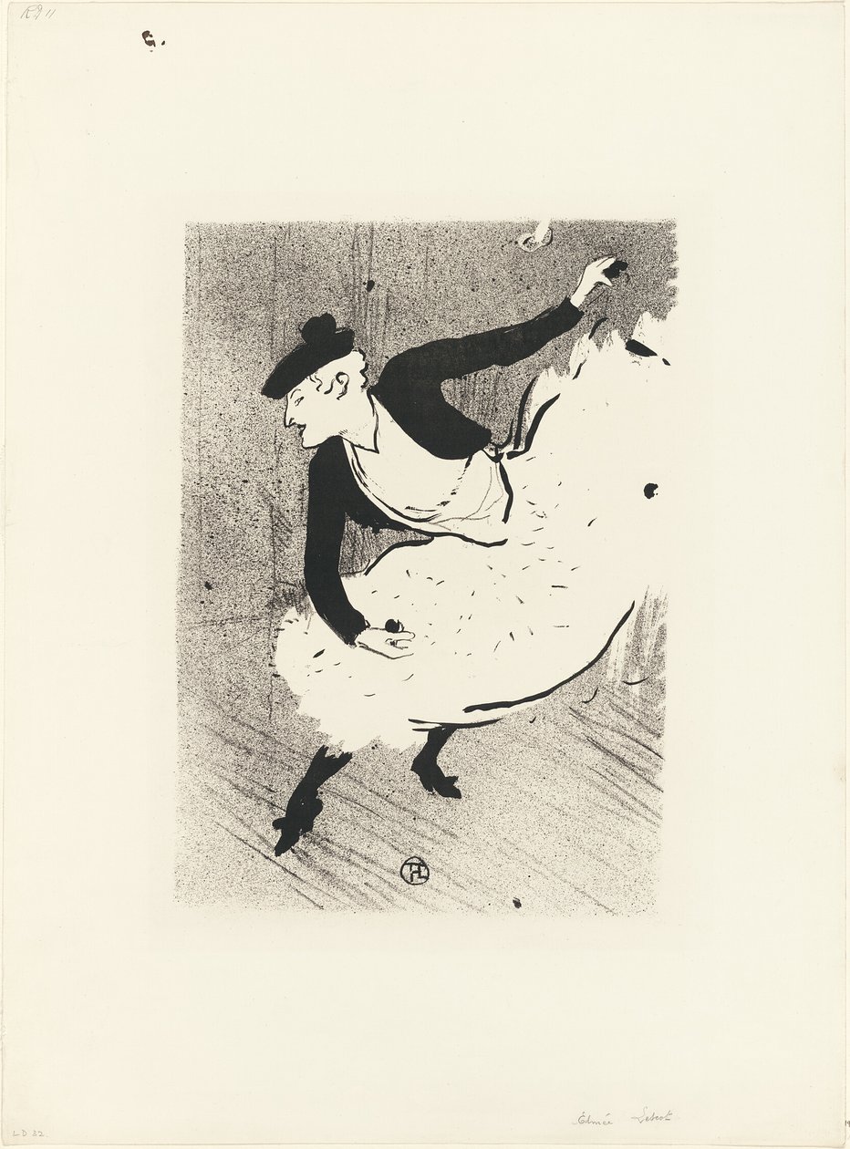 Edmée Lescot, elokuvasta Le Café-Concert. tekijältä Henri de Toulouse Lautrec