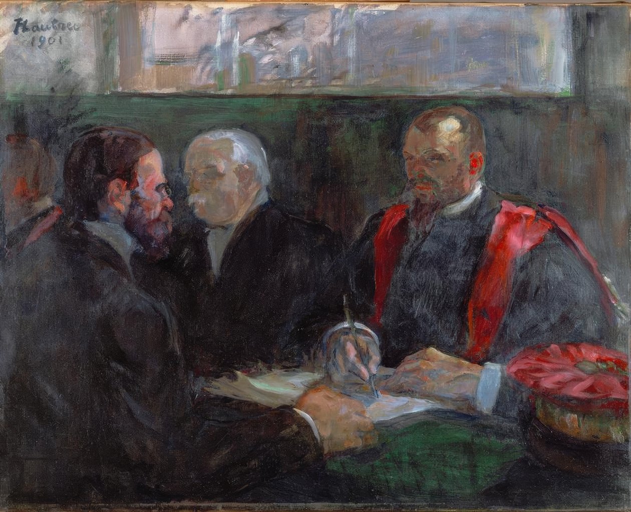 Ein Examen an der medizinischen Fakultät von Paris tekijältä Henri de Toulouse Lautrec