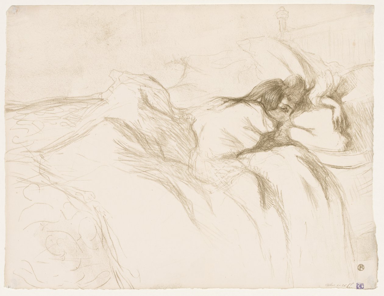 Elles: Nainen nukkuu tekijältä Henri de Toulouse Lautrec